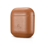 Classic Series // Leather AirPod Case (Saddle Brown)