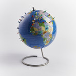 Globe // Blue (With Standard Pins)