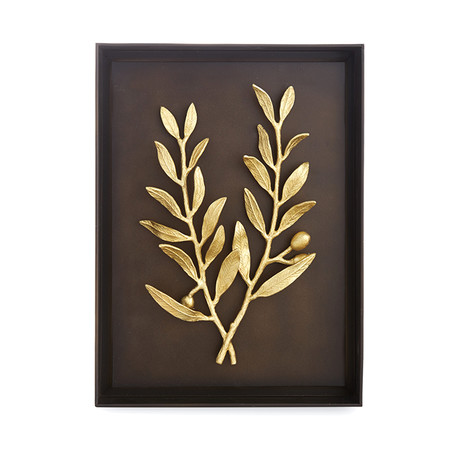 Shadow Box // Olive Branch (Natural Brass)