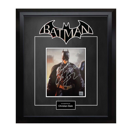 Signed + Framed Artist Series // Batman // Christian Bale