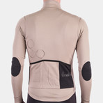 Long Sleeve Shield Jersey // Beige + Black (L)