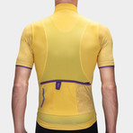 Climber's Jersey // Mulholland // Yellow + Purple (XS)