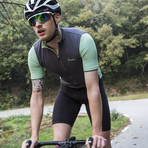 Signature Cycling Jersey // Steel Gray + Light Green (S)