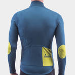 Long Sleeve Shield Jersey // Blue Coral (S)