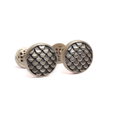Scales Of Fire Cufflinks // White