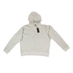 RTA // Embroidered Distressed Cotton Hoodie Sweatshirt // Heather Gray (S)