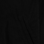 RTA // Cotton Rolled Hem Hoodie Sweatshirt // Black (M)