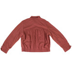 Enfants Riches Deprimes // Gabardine Cropped Cadet Jacket // Rust (XS)