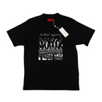 424 // Short Sleeve Subtle Suicide Cotton T-Shirt // Black (S)