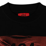 424 // Short Sleeve Cotton T-Shirt // Black (XS)