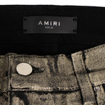 Amiri // Glitter Coated Jeans // Gold (28)