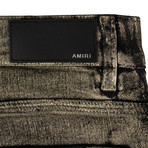 Amiri // Glitter Coated Jeans // Gold (28)