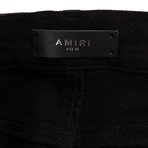 Amiri // Glitter Coated Jeans // Red (38)