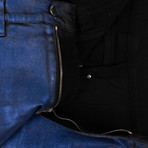 Amiri // Broken Glitter Coated Jeans // Blue (28)