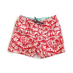 Blythe Shorts // Red + Morris-Sea (M)