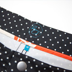 Unlined Buckler Short // Black Dots (XL)