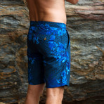 Braunton Shorts // Neon Ink Japanese Gul (L)