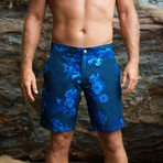 Braunton Shorts // Neon Ink Japanese Gul (L)