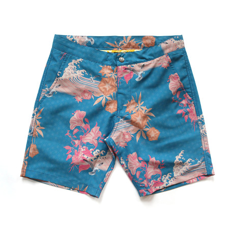 Braunton Shorts // Mid Blue Japanese Gul (S)