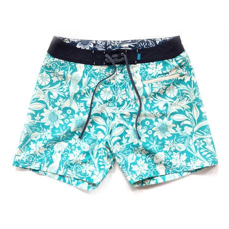 Burgh Shorts // Vintage Morris Sea + Dots (S)