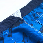 Burgh Shorts // Bolt Blue + Endangered Fish (M)