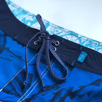 Burgh Shorts // Bolt Blue + Endangered Fish (M)