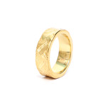 Cross Hatch Ring // Gold (10)