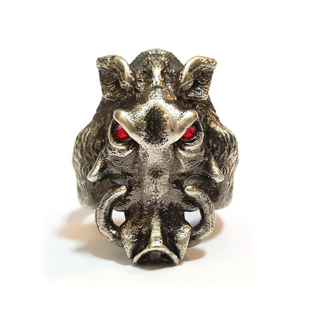Wild Warthog Ring // Sterling Silver (6)