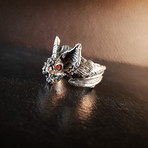 Nocturnal Vampire Bat Ring // Sterling Silver (8)