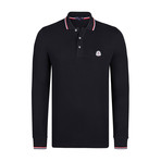 Union Long Sleeve Polo // Black (M)