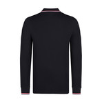 Union Long Sleeve Polo // Black (M)