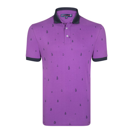 Amador Short Sleeve Polo // Purple (XS)