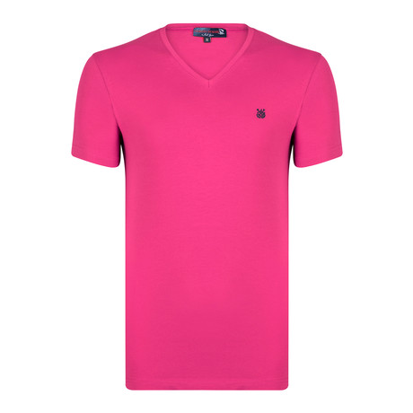 Behr V-Neck T-Shirt // Pomegranate (XS)