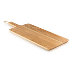 Wooden Cutting Board + Leather Strap (12.6" x 9.4")
