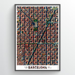 Barcelona (18"W x 24"H)