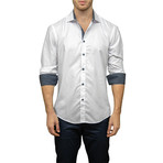 Jole Long-Sleeve Button-Up Shirt // White (M)