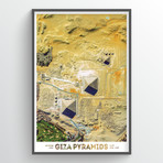 Giza Pyramids (18"W x 24"H)