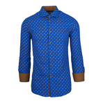 Kelvin Casual Long-Sleeve Button-Down Shirt // Blue (M)