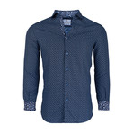Tim Casual Long-Sleeve Button-Down Shirt // Blue (L)
