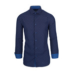 Mitch Casual Long-Sleeve Button-Down Shirt // Royal (XL)