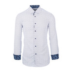 Harris Casual Long-Sleeve Button-Down Shirt // White (L)