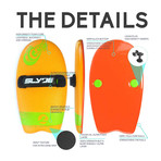 The Grom // Bodysurfing Handboard // Orange + Pilsner