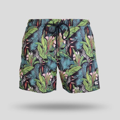 Jungle All Over Swim Short // Green (XS)