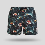 Hide And Seek All Over Swim Short // Green (M)
