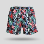 Forest All Over Swim Short // Multicolor (M)