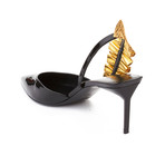 Saint Laurent // Edie Slingback Patent Leather High Heel // Black (US: 10)