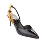 Saint Laurent // Edie Slingback Patent Leather High Heel // Black (US: 10)