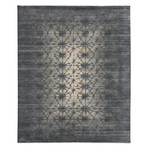 Geometric Hand-Knotted Area Rug // Dark Gray // 9' x 12'