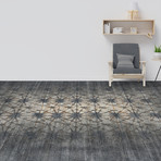 Geometric Hand-Knotted Area Rug // Dark Gray // 9' x 12'