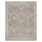 Patterned Hand-Knotted Area Rug // Gray (8' x 10')